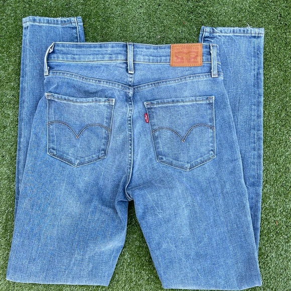 Levi’s 721 High Rise Skinny Jeans size 27 Preowned distressed casual - Picture 4 of 4